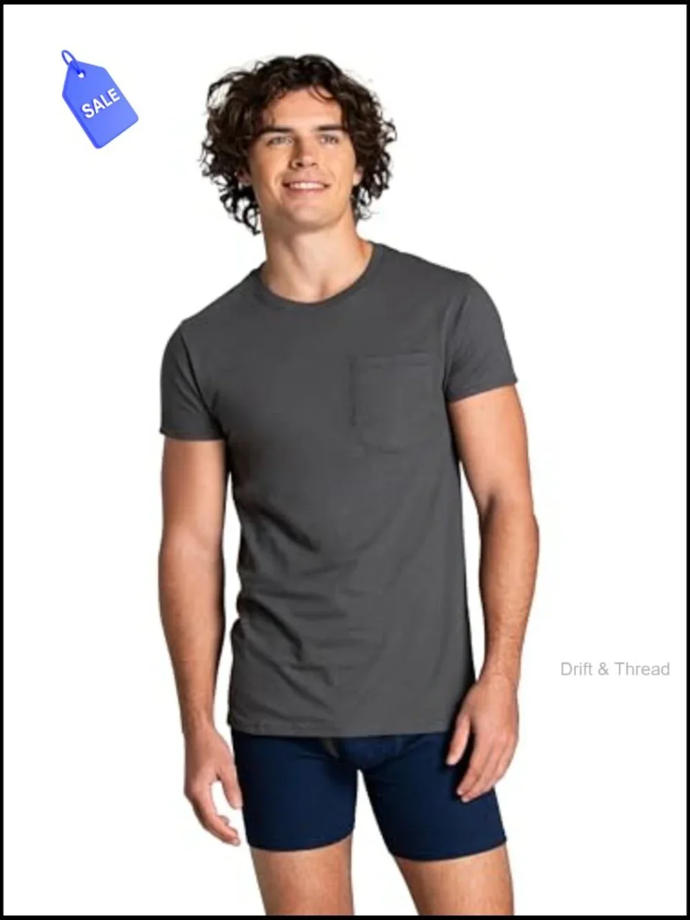 6 Pack Men's Cotton Crew Neck Undershirts Short Sleeve Moisture Wicking